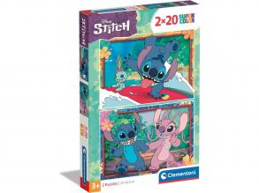 Disney Stitch 2x20 Teile Supercolor puzzle - Clementoni