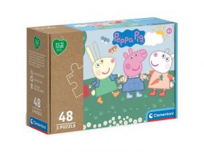 Peppa pig Play for Future puzzle 3x48pcs - Clementoni