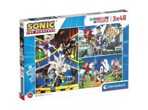 Sonic the hedgehog 3x48pcs puzzle - Clementoni