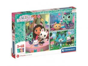 Gabi's Puppenhaus Supercolor 3 in 1 Puzzle - Clementoni