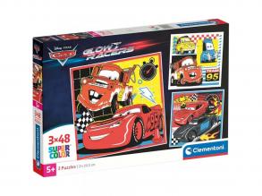 Verdas Lightning McQueen und Freunde 3x48pcs Supercolor puzzle - Clementoni