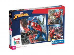 Spiderman 3x48 Teile Supercolor puzzle - Clementoni