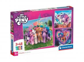 Mein kleines Pony 3x48 Teile Supercolor puzzle - Clementoni