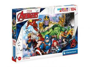 Marvel Avengers Supercolor 104pcs puzzle - Clementoni