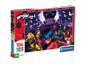 Miraculous Ladybug and Black Cat 104 Teile Supercolor Puzzle - Clementoni