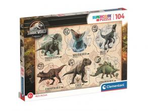 Jurassic World 104pcs Super Farbe Puzzle - Clementoni