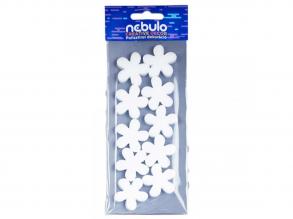 Nebulo: Mini Blumen Polystyrol Dekoration Satz von 10pcs