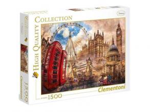 Clementoni: Vintage London 1500 Teile Puzzle - Hochwertige Kollektion