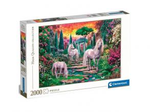 Einhörner Garten HQC puzzle 2000pcs - Clementoni