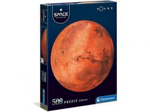 Space Collection: Mars rundes 500 Teile Puzzle - Clementoni