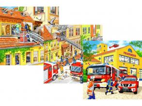 Puzzle 3x49 Teile - Feuerwehren