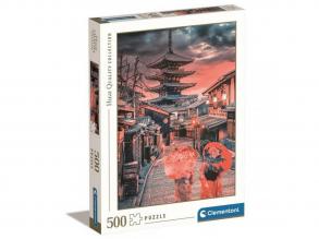 Abend in Kyoto HQC 500 Teile Puzzle - Clementoni