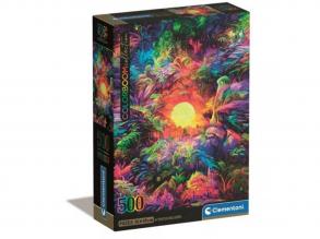 Colorboom Kollektion: psychedelisches 500 Teile Kompaktpuzzle - Clementoni