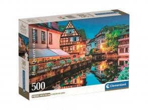 Beleuchtete Stadt HQC 500 Teile Kompaktpuzzle - Clementoni