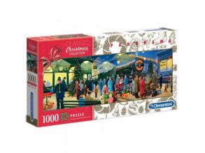 Weihnachtsmann Express 1000 Teile Panorama-Puzzle - Clementoni