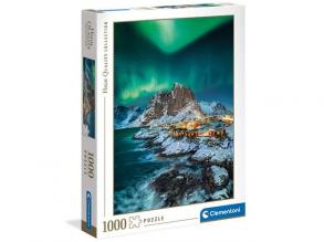 Hochwertige Kollektion: Lofoten Inseln 1000Stück Premium HQC Puzzle 69x50cm - Clementoni