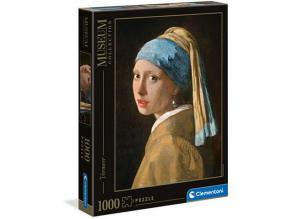 Vermeer - Mädchen mit Perlenohrringen Museumspuzzle 1000teilig - Clementoni