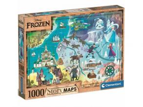 Disney: Eiszauber Karte Puzzle 1000pcs - Clementoni