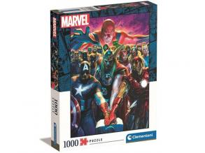 Marvel: The Avengers Gruppenbild 1000pcs Puzzle - Clementoni