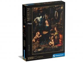 Museumssammlung: 1000-teiliges Puzzle Leonardo da Vinci - Die Jungfrau von den Felsen - Clementoni