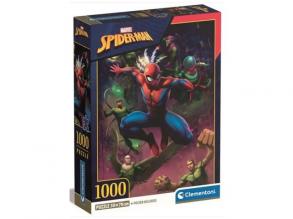 Spider-Man und seine furchterregenden Feinde 1000pcs Puzzle mit Poster - Clementoni