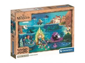 Disney Die kleine Meerjungfrau Karte 1000pcs Puzzle mit Poster - Clementoni