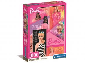 Barbie 65 Jahre 1000 Teile Kompaktpuzzle 50x70cm - Clementoni