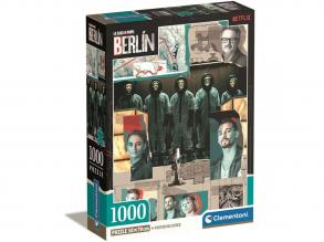 Der große Geldraub: Die Charaktere von Berlin 1000 Teile Kompaktpuzzle 50x70cm - Clementoni