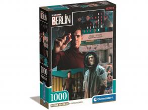 Der große Geldraub: Berlin Spannende Szenen 1000 Teile Kompaktpuzzle 50x70cm - Clementoni