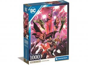 DC Comics: Justice League Comic 1000pcs Compact Puzzle 50x70cm - Clementoni