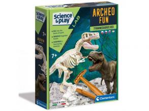 Wissenschaft & Spiel: T-Rex Fluoreszierendes Archäologie-Set - Clementoni