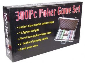 Aluminium-Koffer-Pokerset mit 300 Chips