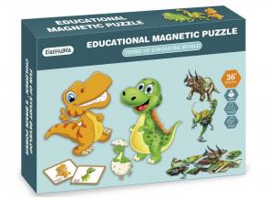 2IN1 Magnetpuzzle - Dinosaurier, 95 Teile