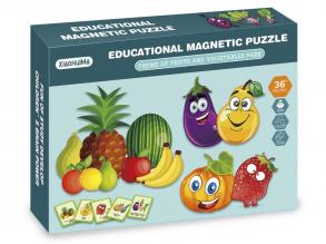 2IN1 Magnetpuzzle - Früchte, 49 Teile