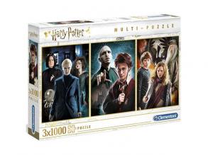 Harry Potter 3x1000teiliges Puzzlespiel - Clementoni