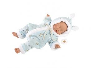 Llorens: Hooked Boy Baby Junge im Kapuzenpyjama 31cm