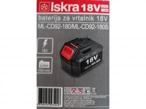 ISKRA BATTERIE 18 V 1,5 Ah ML-CD92-180 FÜR EINRICHTUNGEN