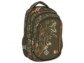 St.Right T-Rex Junior Schulranzen mit drei Fächern, Rucksack 39x27x17cm