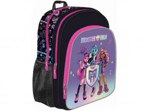 Monster High schwarzer Schulranzen, Rucksack 38x30x18cm