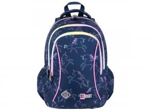 St.Right Dream Einhorn drei Fächer Schulranzen, Rucksack 39x27x17cm