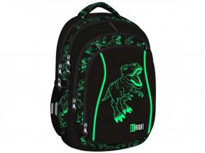 St.Right: T-Rex Dinosaurier Vierfach-Schultasche, Rucksack