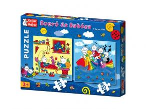 Beeren- und Baby-Regenbogenfisch-Puzzle mit 12 und 20 Teilen