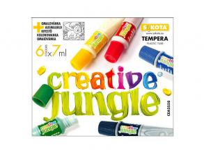 Creative Jungle: 6er Set Temperatuben mit Farbstift - 6 x 7 ml