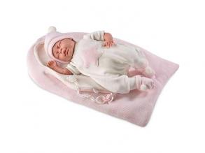 Neugeborenes Mädchen Puppe in swaddle 40cm