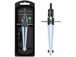 Faber-Castell: GRIP himmelblaues Zeichenset mit Flitzer