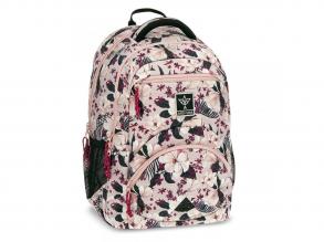 Ars Una: Blümchenrosa ergonomischer Rucksack 33x45x24cm