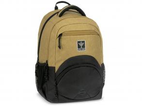 Ars Una: Dune braun-schwarze ergonomische Schultasche, Rucksack 33x45x24cm