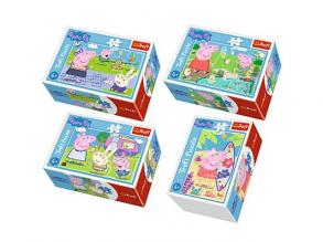 Peppa pig's best days 54pcs mini puzzle 4 Stück - Trefl