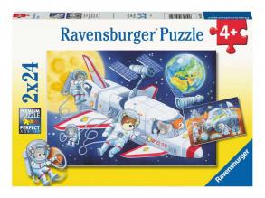 Puzzle 2x24 Teile - Reise durch den Weltraum