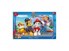 Puzzle 15 Teile - Paw Patrol 4 tapfere Hunde